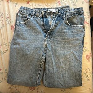 Zara Medium Wash Mom Jeans